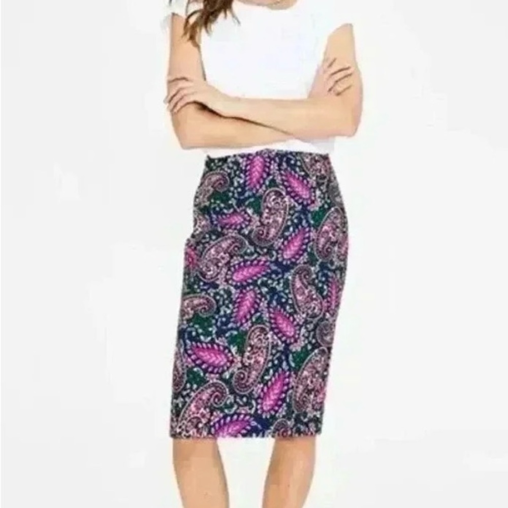 Boden Paisley pencil skirt size US 8R